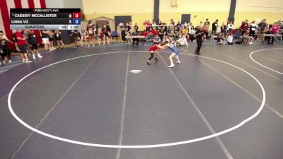 100 lbs Quarters - Cassidy McCallister, IA vs Linna Vo, IL