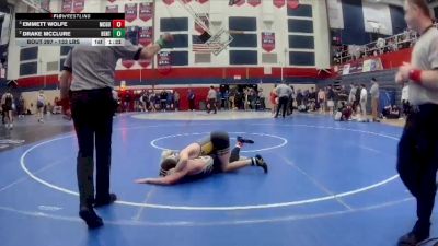 133 lbs Semifinal - Emmett Wolfe, McGuffey vs Drake McClure, Bentworth