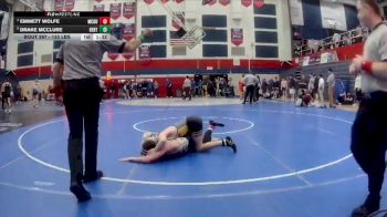 133 lbs Semifinal - Emmett Wolfe, McGuffey vs Drake McClure, Bentworth
