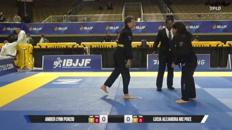 Lucia Alejandra Mc Phee vs Amber Lynn Ponzio 2026 Pan Jiu Jitsu IBJJF Championship