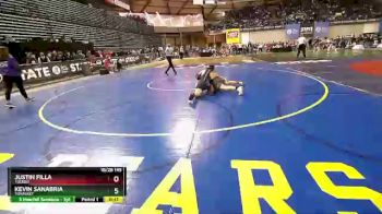 1 lbs Quarterfinal - Kevin Sanabria, Tonasket vs Justin Filla, Toledo