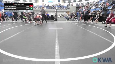 55 lbs Consolation - Luke Blundell, Kingfisher YellowJackets vs Penn Brorsen, Cowboy Wrestling Club