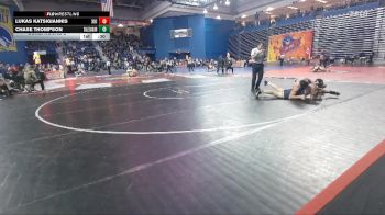 165 lbs Cons. Round 2 - Lukas Katsigiannis, Pope John Paul XIII vs Chase Thompson, Salesianum