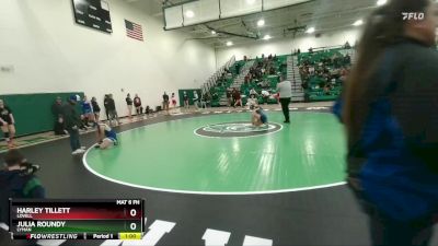 105 lbs Cons. Round 3 - Julia Roundy, Lyman vs Harley Tillett, Lovell