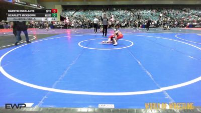 60 lbs Quarterfinal - Karsyn Escalante, Tuscon Cyclones vs Scarlett Mckeown, Mat Assassins