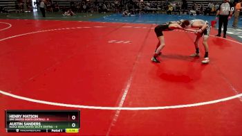 95 lbs Placement (4 Team) - Austin Sanders, Maple River/United South Central vs Henry Matson, UNC (United North Central)