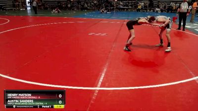 95 lbs Placement (4 Team) - Austin Sanders, Maple River/United South Central vs Henry Matson, UNC (United North Central)
