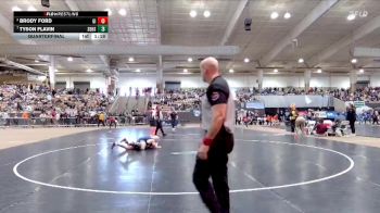 A 132 lbs Quarterfinal - Tyson Flavin, Soddy Daisy High School vs Brody Ford, Gibbs High School