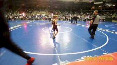 64 lbs Consi Of 32 #2 - Jaxton Lawrenz, Herington Wrestling Club vs Zeke Jansing, Norman Grappling Club