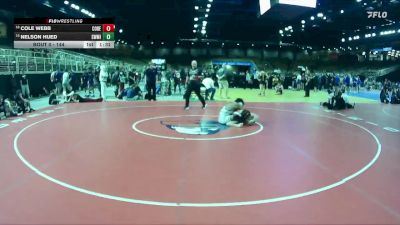 144 lbs Champ. Round 2 - Nelson Hued, Southwest Miami vs Cole Webb, Cocoa Beach