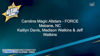 Carolina Magic Allstars - Force [2026 L3 Senior - D2 - Small Day 2] 2026 UCA & UDA All Star Nationals