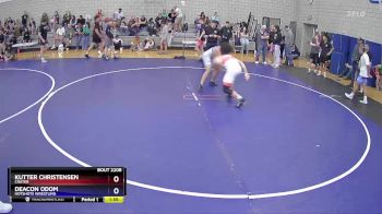 157 lbs Quarterfinal - Kutter Christensen, Crater vs Deacon Odom, HotShots Wrestling