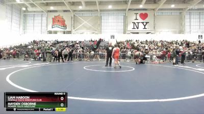 Round 5 - Liam Haboon, Penfield Youth Wrestling Club vs Hayden Osborne, Pioneer Youth Wrestling