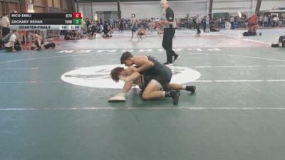 130 lbs Quarterfinal - Nico Emili, Bethlehem Catholic vs Zachary Rehak, Thomas Jefferson