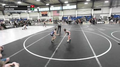 54 lbs 5th Place - Cade Chandler, Manu WC vs Levi Hilton, Rkda