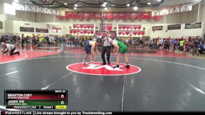 Round 2 - Braxton Coey, Kingdom Wrestling vs Jaden Vig, Minnewaska Area