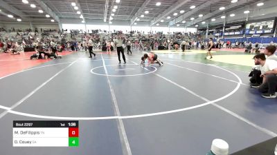 120 lbs Round Of 64 - Marino DeFilippis, TN vs Dylan Couey, GA