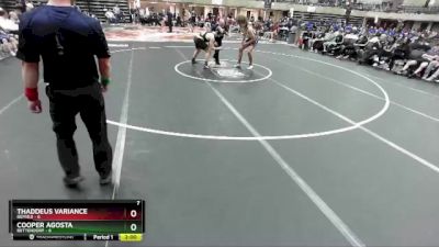 172 lbs Round 2 (4 Team) - Thaddeus Variance, Bemidji vs Cooper Agosta, Bettendorf