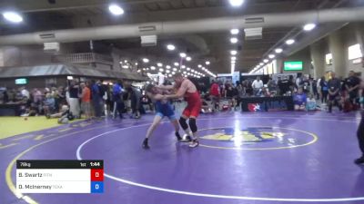 78 kg Rnd Of 16 - Brad Swartz, Fitness Quest Wrestling Club vs Dennis McInerney, Texas