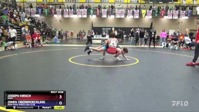 165 lbs Cons. Semi - Joseph Hirsch, Iowa vs Owen Oberbroeckling, Iron Rams Wrestling Club