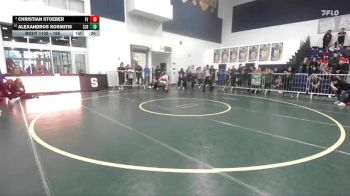 165 lbs Quarterfinal - Alexandros Kosmitis, SJ Bosco vs Christian Stoeber, Fountain Valley