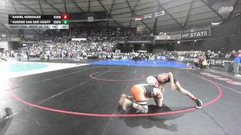 Boys 2A 132 lbs Cons. Semi - Hunter Van Der Hoeff, Centralia vs Daniel Gonzalez, Othello