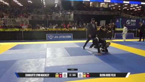 Olivia Rose Felix vs Charlotte Lynn Mackley 2025 Pan Kids Jiu-Jitsu IBJJF Championship