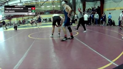 157 lbs Cons. Round 3 - Ben Takats, Perrysburg vs Brian Chamberlain, Wyoming Seminary (PA)