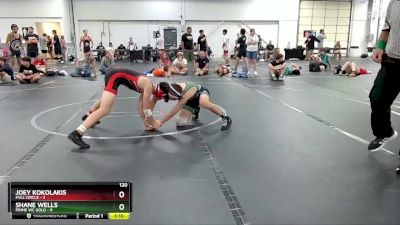 120 lbs Round 4 (8 Team) - Shane Wells, Prime WC Gold vs Joey Kokolakis, Full Circle