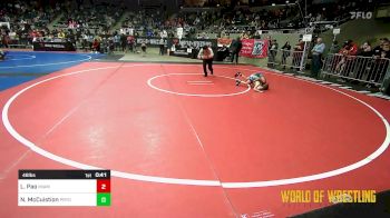 46 lbs Round Of 32 - Liam Pao, Miami Wrestling Club vs Nash McCuistion, Pryor Tigers