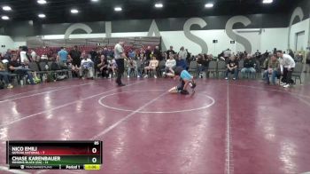85 lbs Semis & 1st Wrestleback (8 Team) - Nico Emili, Gotcha National vs Chase Karenbauer, Minions Black (GA)