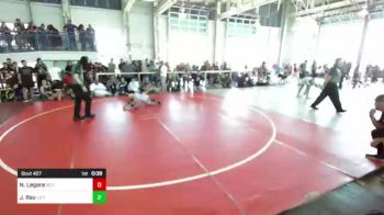 65 lbs Quarterfinal - Noah Legere, Red Wave WC vs Justin Ray, La Familia