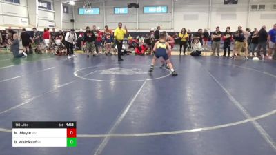 110-J lbs Round Of 16 - Micah Mayle, WV vs Beau Weinkauf, WI