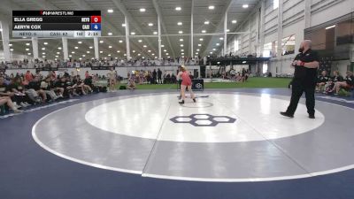 140 lbs Ella Gregg, New York vs Aeryn Cox, California Silver