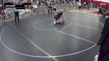 140 lbs 5th Place Match - Oryn Brown, Round Mountain vs Vanessa Vela, Basic
