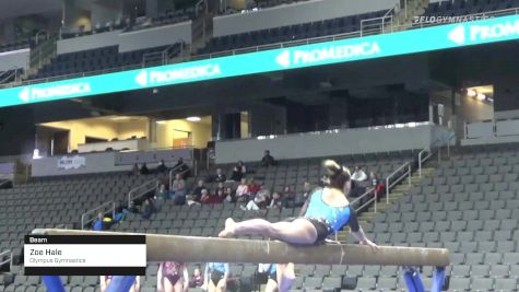 Zoe Hale - Beam, Olympus Gymnastics - 2022 Elevate the Stage Toledo presented by Promedica