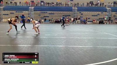 120 lbs Semifinal - Jake Tamai, Mount Saint Joseph vs Isisah Womack, St. Frances Academy