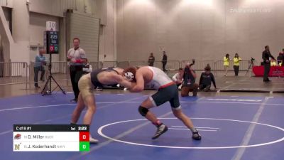 141 lbs C Of 8 #1 - Darren Miller, Bucknell vs Joshua Koderhandt, Navy