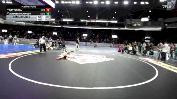 Girls 140 lbs Cons. Round 2 - Lily Ganal, Lake Stevens (Girls) vs Jayden Krogness, Centralia (Girls)