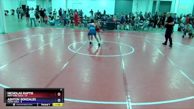 119 lbs 2nd Wrestleback (8 Team) - Nicholas Raptis, New York Gold vs Ashton Gonzales, Texas Gold