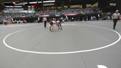 165 lbs Cons. Round 2 - 15 Angel Hernandez, Keiser vs Mitchell Freeman, Rio Grande