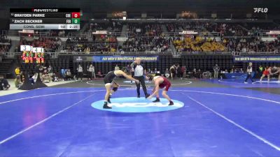 125 lbs Cons. Semi - Zach Beckner, Ferrum vs Brayden Parke, Coe