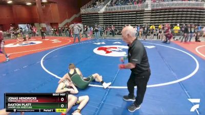 97 lbs Cons. Round 1 - Jonas Hendricks, Torrington Wrestling Club vs Daxton Platt, Lander USA Wrestling