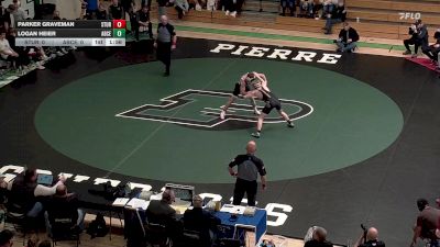 132 lbs Placement Matches (8 Team) - Parker Graveman, Sturgis Brown vs Logan Heier, Aberdeen Central