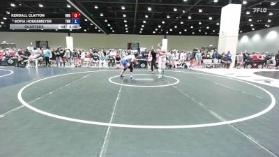135 lbs Quarters - Kendall Clayton, Heartland Wrestling Academy vs Sofia Hoegemeyer, The Best Wrestler