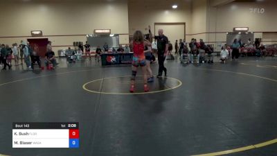 110 lbs Rnd Of 16 - Keana Bush, Florida Phoenix Women's Wrestling vs Maisey Blaser, Wasatch Wrestling Club