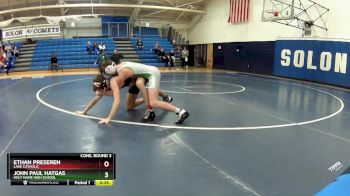 120 lbs Cons. Round 3 - John Paul Hatgas, Holy Name High School vs Ethan Preseren, Lake Catholic