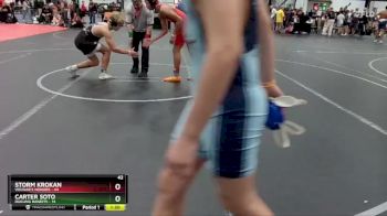 130 lbs Round 2 (6 Team) - Storm Krokan, Vougar`s Honors vs Carter Soto, Dueling Bandits