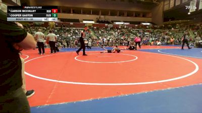 61 lbs Quarterfinal - Cooper Gaston, Pottsville Apache Youth Wrestling vs Carson McCulley, Mighty Bluebirds Wrestling