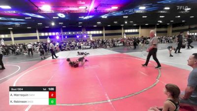 66 lbs Quarterfinal - Alexander Marroquin, Cachella Valley Wrestling Club vs Kyler Robinson, Shootbox WC